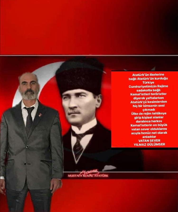 VSP PARTİSİ GENEL BAŞKANI YILMAZ GÜLÜMSER 29 EKİM CUMHURİYET BAYRAMI MESAJI