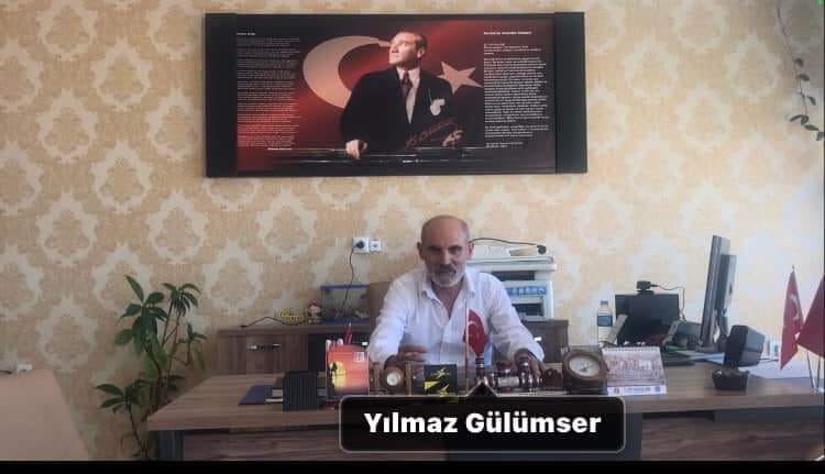 TÜRK DÜNYAMIZIN EMRİNDEYİZ. VATAN SEVERLER PARTİSİ GENEL BAŞKAN YILMAZ GÜLÜMSER.