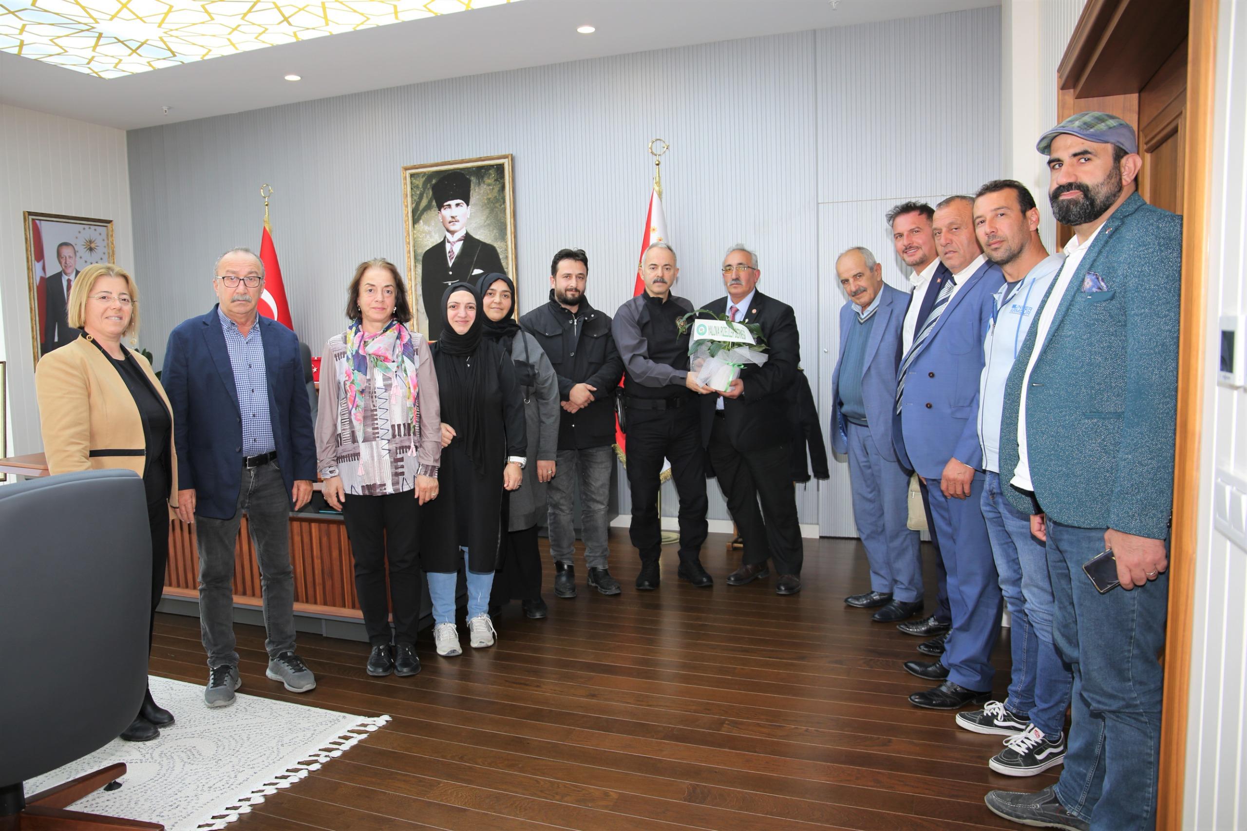 Yalova Rizeliler Derneğinden Emniyet Müdürü Ümit Bitirik’e hayırlı olsun ziyareti