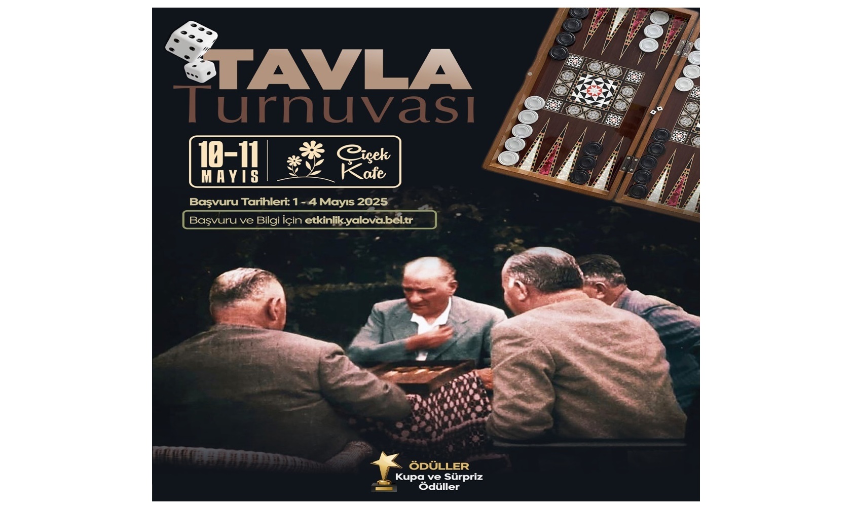 YALOVA’DA TAVLA HEYECANI BAŞLIYOR