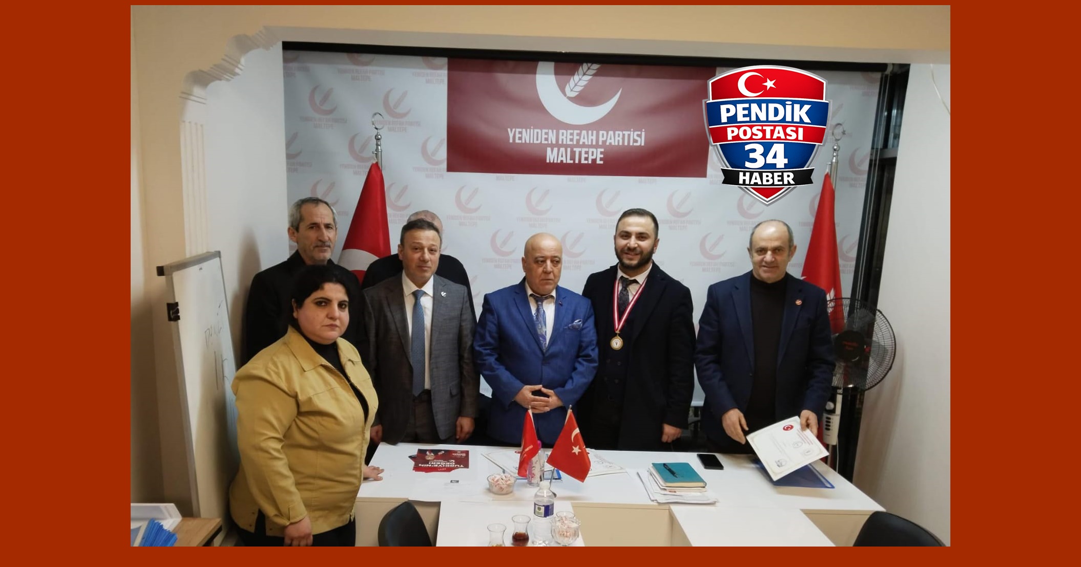 TAHSİN KOÇ, YENİDEN REFAH PARTİSİ MALTEPE İLÇE BAŞKANLIK BİNASINI ZİYARET ETTİ.